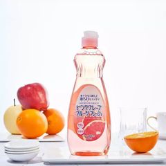 Nước Rửa Chén Trung Tính Rocket Soap 600g - Hương Bưởi Hồng, An Toàn Với Da Tay, Tiện Lợi Cho Bếp và Kính.