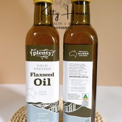 Dầu Hạt Lanh Ép Lạnh Plenty Foods Chai 375ml - Dầu Hạt Lanh Hữu Cơ Tăng Cường Sức Khỏe, Giảm Cân Ẩm Thực và Làm Đẹp
