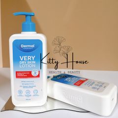Kem Dưỡng Ẩm Dermal Very Dry Skin Lotion 500ml - Khóa ẩm 24 giờ, Dưỡng ẩm chuyên sâu cho da khô và nứt nẻ