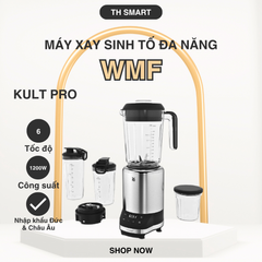 Máy Xay Sinh Tố Đa Năng WMF Kult Pro 1200W - Xay Nhuyễn Thực Phẩm, Làm Sinh Tố & Súp, Thiết Kế Sang Trọng, Chất Liệu An Toàn, Lưỡi Dao Sắc Bén