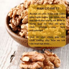 Hạt óc chó nguyên vỏ 500GR CAO Food nhập khẩu Mỹ - Hạt dinh dưỡng cao cấp, giàu protein và chất béo tốt cho sức khỏe