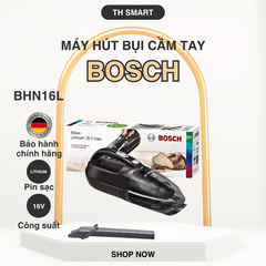 Máy Hút Bụi Cầm Tay Không Dây BOSCH BHN16L - Thiết Bị Làm Sạch Tiện Lợi Màu Nâu Đen, Pin Lithium-Ion 16V, Lực Hút Mạnh Mẽ
