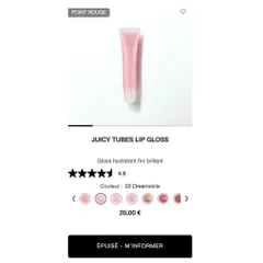 SON DƯỠNG LANCOME JUICY TUBES 03 DREAMSICLE fullbox