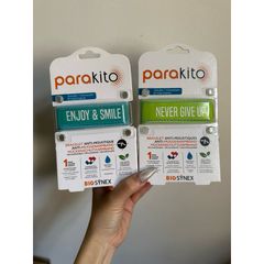 Size Kid Vòng đeo tránh muỗi Parakito Bracelet Anti Moustique kèm 2 viên tinh dầu