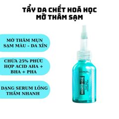 Tẩy da chết hoá học L’oreal Bright Reveal Peeling Exfoliant 25% [AHA + BHA + PHA] mờ thâm sạm