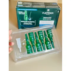 Tinh chất giảm rụng tóc, tóc chắc khoẻ Furterer Triphasic Reactional 2in1 hộp 12 ống vỏ móp