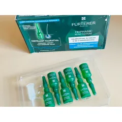 Tinh chất giảm rụng tóc, tóc chắc khoẻ Furterer Triphasic Reactional 2in1 hộp 12 ống vỏ móp
