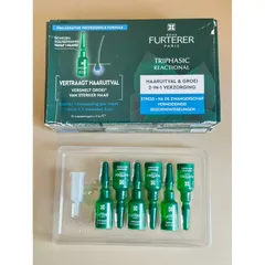 Tinh chất giảm rụng tóc, tóc chắc khoẻ Furterer Triphasic Reactional 2in1 hộp 12 ống vỏ móp