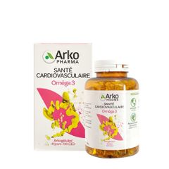 Viên uống dầu cá Omega 3 Arko Pharma Sante - Hỗ trợ tim mạch, trí não, sáng mắt, 40 năm uy tín tại Pháp