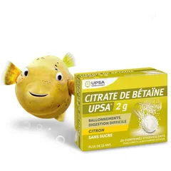 Viên sủi Upsa Citrate De Betaine 2g giảm đầy hơi, chướng bụng, khó tiêu