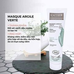 Mặt Nạ Đất Sét Cattier Paris - Masque Argile Đen, Xanh, Hồng, Tím - Chăm Sóc Da Dầu, Nhạy Cảm, Thiếu Sức Sống, Giải Độc Da