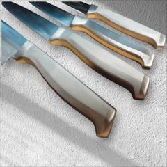 Bộ 4 Món Dao Bếp Calphalon Cao Cấp - Dao Thép Không Gỉ, Thiết Kế Sang Trọng, Dễ Dàng Vệ Sinh - Gia Vị Hoàn Hảo Cho Căn Bếp Hiện Đại