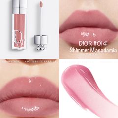 Son Kem Dior Addict Lip Maximizer 014 Shimmer Macadamia - Son Dưỡng Môi Hồng Cam Sang Trọng, Chính Hãng, Độ Bám Màu Lâu Dài