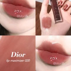Son Dưỡng Dior Addict Lip Maximiser 020 Mahogany 6ml - Son Môi Cao Cấp Đỏ Nâu Chính Hãng, Dưỡng Môi Mềm Mại Quyến Rũ