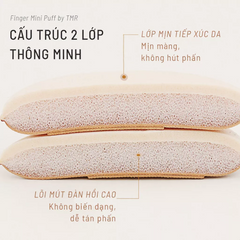 5 Miếng Mút Trang Điểm Dạng Ngón Tay Tiện Lợi - Công Cụ Tán Kem Nền & Che Khuyết Điểm Dành Cho Người Mới Bắt Đầu