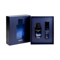 Set Nước Hoa Nam Dior Sauvage Eau Forte Parfum Mini 10ml + Serum Dưỡng Da Chính Hãng - Quà Tặng Nam Tiện Lợi, Tươi Mát, Sang Trọng