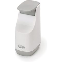 Bình xà phòng Joseph Joseph 70512 Slim Compact - Máy bơm xà phòng nhỏ gọn màu trắng xám cho bồn rửa nhà bếp