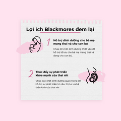 Viên uống bổ sung vitamin Blackmores Pregnancy & Breast Feeding Gold 60 viên - Hỗ trợ sức khoẻ mẹ bầu và cho con bú từ Úc