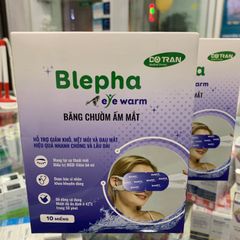 Băng Chườm Ấm Mắt Blepha Eye Warm - Giảm Mỏi, Khô Mắt, Thư Giãn, Hỗ Trợ Chức Năng Tuyến Meibomius - Hộp 10 Miếng