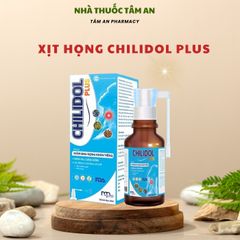 Xịt Họng Chilidol Plus 30ml - Giảm Ho, Đờm, Đau Họng, Khàn Tiếng - Sản Phẩm Cho Trẻ Em Từ 1 Tuổi Trở Lên