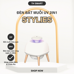 Đèn Bắt Muỗi 2in1 STYLIES UV Thụy Sĩ - Đèn Ngủ & Đèn Bàn An Toàn, Tiết Kiệm Điện, Công Nghệ Không Hóa Chất