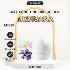 Máy Khuếch Tán Tinh Dầu MEDISANA AD620 - Thiết Bị Phun Sương Siêu Âm Kèm Đèn LED Đổi Màu | Thư Giãn, Khử Mùi, Tạo Ẩm Không Khí