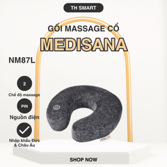 Gối Đỡ Cổ Massage MEDISANA NM87L - Thiết Kế Chữ U Di Động, Massage Rung Nhẹ Nhàng Giúp Thư Giãn và Giảm Đau Cổ, Vai, Gáy