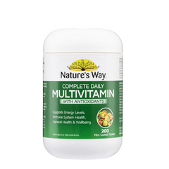 Viên Uống Tổng Hợp Vitamin và Khoáng Chất Nature’s Way Complete Daily Multivitamin - 200 Viên - Bổ Sung Dinh Dưỡng Hằng Ngày từ Úc