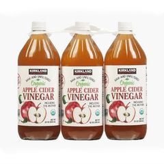 Giấm Táo Hữu Cơ Nguyên Chất Kirkland 946ml (Set 3 Chai) - Hỗ Trợ Giảm Cân, Cải Thiện Tiêu Hóa, Dinh Dưỡng Thể Hình