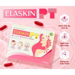 Viên Uống ELASKIN PT - Hỗ Trợ Làm Đẹp Da, Chống Lão Hóa, Giảm Tóc Gãy Rụng, Móng Chắc Khỏe - Hộp 60 Viên Nutraceuticals