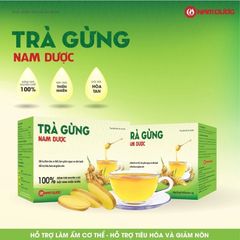 Trà Gừng Nam Dược Hộp 20 Gói x 3g - Hỗ Trợ Làm Ấm Cơ Thể, Giảm Nguy Cơ Cảm Lạnh, Hỗ Trợ Tiêu Hóa, Giảm Nôn
