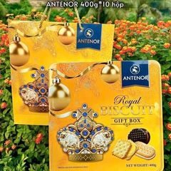 Bánh Quy Antenor Hộp Vuông 400g - Bánh Nhật Cao Cấp Hương Vị Tự Nhiên, Quà Tặng Sang Trọng
