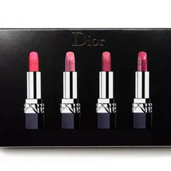 Set 4 Son Dior Rouge Chính Hãng - Màu Trà Sữa, Hồng Đất, Đỏ Tươi, Hồng San Hô - Bộ Trang Điểm Sang Trọng cho Phái Đẹp