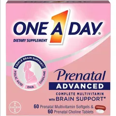 Viên Uống Dinh Dưỡng Cho Mẹ Bầu ONE A DAY PRENATAL ADVANCED - Bổ Sung Omega 3, Acid Folic, Vitamins & Minerals Hỗ Trợ Phát Triển Thai Nhi