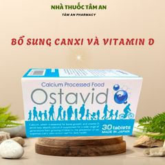 Viên uống bổ sung Canxi và Vitamin D OSTAVID 30 viên - Hỗ trợ phát triển chiều cao và ngăn ngừa loãng xương, cho mọi lứa tuổi