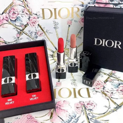 Bộ Son Dior Rouge 999 & 100 Mini 1.5g Chính Hãng - Đỏ Quyến Rũ Tạo Phong Cách Sang Trọng và Tự Tin Cho Phái Đẹp