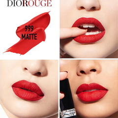 Set Son Dior Rouge Dior Lipstick Cao Cấp Màu 999 Satin, Matte, Velvet - Bộ 3 Son Chính Hãng Sang Trọng, Đẳng Cấp, Độ Bám Màu Lâu