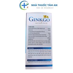 Viên uống Ginkgo Q10 - Hỗ trợ trí nhớ, giảm đau đầu, chóng mặt, mất ngủ - Bạch quả và Coenzyme Q10 cho người lớn tuổi, học sinh, sinh viên