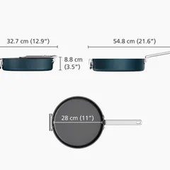 Chảo Rán Chống Dính Joseph Joseph Space 28cm - Hàng Chất Lượng Cao, Phù Hợp Mọi Loại Bếp, Dễ Dàng Sử Dụng và Vệ Sinh