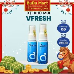 Vfresh Xịt Khử Mùi Cơ Thể - Ngăn Ngừa Mùi Hôi Nách và Hôi Chân - 30ml, Sản Phẩm Mỹ Phẩm An Toàn, Không Cồn, Không Paraben