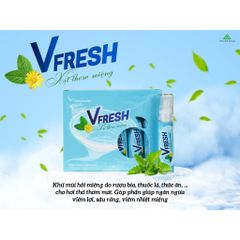Xịt thơm miệng VFRESH bạc hà - Khử mùi hôi miệng, chống vi khuẩn, hơi thở thơm mát, 10ml/chai - Giải pháp tiện lợi cho mọi lúc.