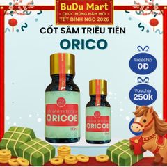 Cốt sâm Triều Tiên ORICOE 10ml - Giải độc gan, cải thiện trí nhớ, giảm đau nhức, tăng cường miễn dịch tự nhiên, thực phẩm chức năng sức khỏe