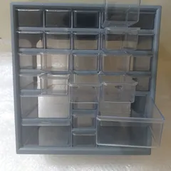 Tủ Nhựa Đa Năng 27 Ngăn Trong Suốt - Kích Thước 15x30x33 cm, Chứa Dụng Cụ Thủ Công, Thích Hợp Phòng Làm Việc
