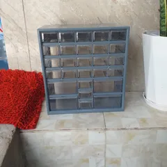 Tủ Nhựa Đa Năng 27 Ngăn Trong Suốt - Kích Thước 15x30x33 cm, Chứa Dụng Cụ Thủ Công, Thích Hợp Phòng Làm Việc