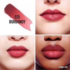 Son Dưỡng Dior Collagen Addict Lip Maximizer 035 Burgundy - Chăm Sóc Môi Mềm Mại, Màu Đỏ Tía Thời Thượng Chính Hãng