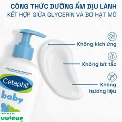 Sữa Dưỡng Ẩm Da Hàng Ngày Cho Bé Cetaphil Baby Daily Lotion 400ml - Dưỡng ẩm nhẹ nhàng cho làn da nhạy cảm, không gây kích ứng.
