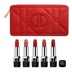 Bộ Son Dior Rouge Refillable - Set 5 Màu Thời Thượng Chăm Sóc Môi Cao Cấp & Thời Trang - Quà Tặng Sang Trọng Chính Hãng