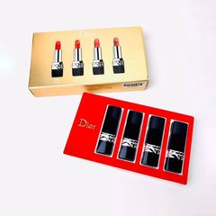 Set Son Dior Mini Rouge Lipstick 4 Màu Chính Hãng - Bộ Sơn Môi Sang Trọng Dưỡng Ẩm Phù Hợp Mọi Phong Cách