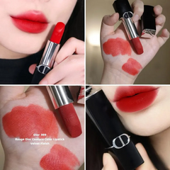 Son Dior Rouge Dior Couture Velvet Finish 999 - Son Môi Cao Cấp Màu Đỏ Tươi Thời Thượng Chính Hãng từ Dior