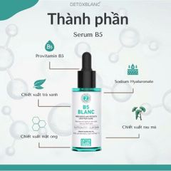 Serum B5 Phục Hồi Detox Blanc - Cấp Ẩm, Dưỡng Trắng, Chống Lão Hóa, Se Khít Lỗ Chân Lông, Chăm Sóc Da Mịn Màng